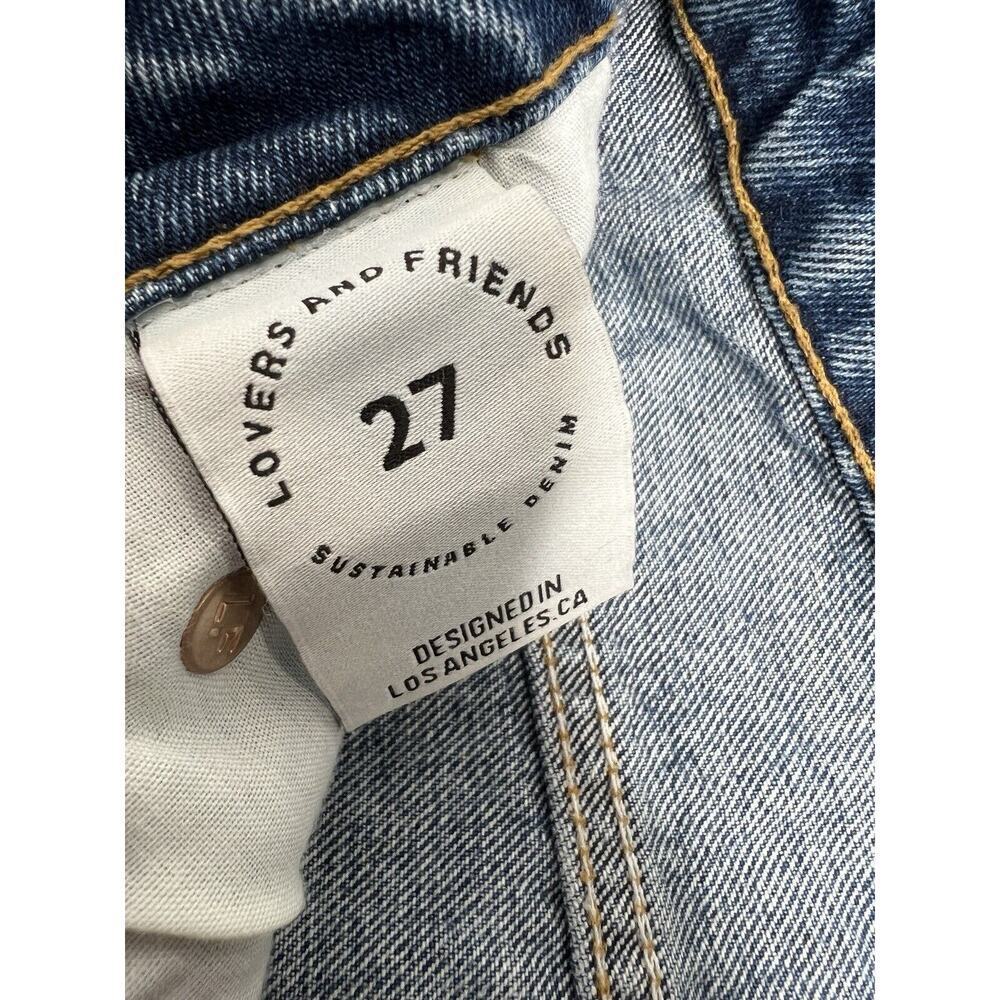 NWT Lovers and Friends Ryan High Rise Straight Jeans in San Sebastian Size 27 - Picture 7 of 12